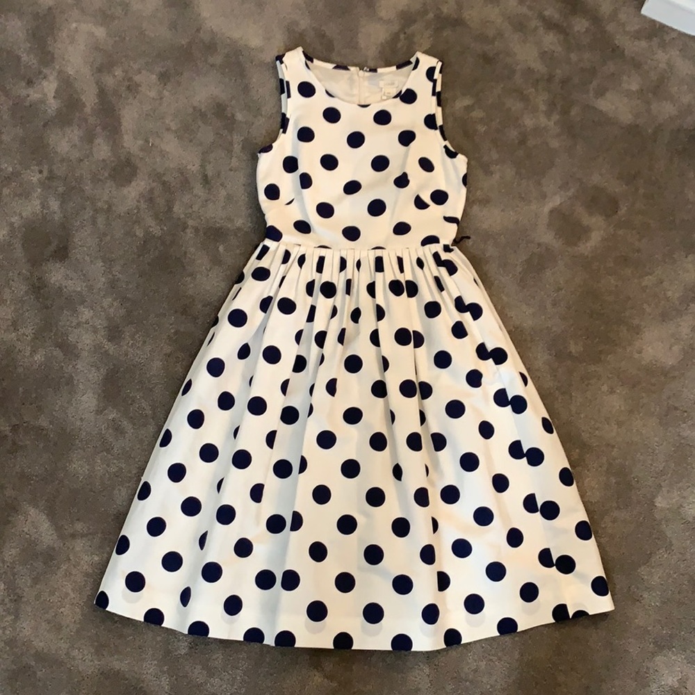 J crew polka dot dress